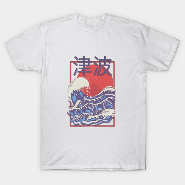 Tsunami T-Shirt by nickemporium1